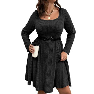 �R�W���C�� ���f�B�[�X �g�b�v�X �����s�[�X �v���X�T�C�Y Kojooin Plusize Dress for Curvy Women Plusize Weddinguest Cocktail Dresses Black �u���b�N