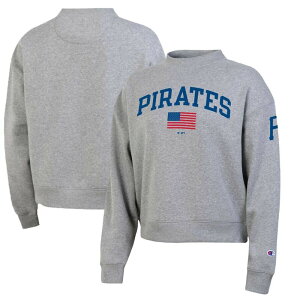 �`�����s�I�� ���f�B�[�X �g�b�v�X T�V���c �X�E�F�b�g �t���[�X Women's Champion Heather Gray Pittsburgh Pirates Americana Triumph Fleece Tri-Blend Sweatshirt Pir Grey �O���[