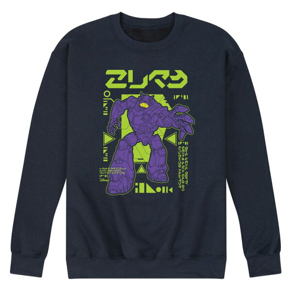 ディズニー ピクサー レディース トップス Tシャツ スウェット フリース Disney / Pixar's Lightyear Men's Zyrg Scouter Fleece Sweatshirt Navy ネイビー