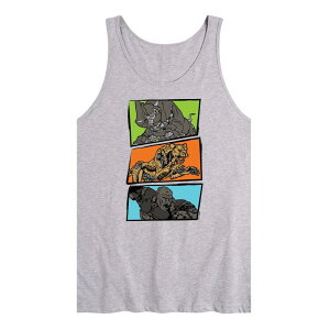 �A�j���L�����N�^�[ ���f�B�[�X �g�b�v�X T�V���c �}�L�V �O���t�B�b�N Licensed Character Men's Transformers Maximal Action Panels Graphic Tank Top Gray �O���[