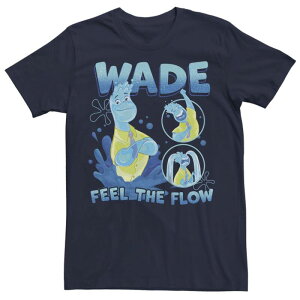 �f�B�Y�j�[ �s�N�T�[ ���f�B�[�X �g�b�v�X T�V���c �O���t�B�b�N Disney / Pixar's Elemental Wade Men's Feel The Flow Graphic Tee Navy �l�C�r�[