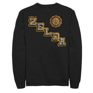�A�j���L�����N�^�[ ���f�B�[�X �g�b�v�X T�V���c �g�[�� ���S �t���[�X Licensed Character Big & Tall The Legend Of Zelda Collegiate Style Logo Fleece Black �u���b�N