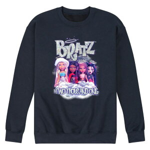 �A�j���L�����N�^�[ ���f�B�[�X �g�b�v�X T�V���c �X�E�F�b�g �t���[�X Licensed Character Men's Bratz Two Thousand One Fleece Sweatshirt Navy �l�C�r�[