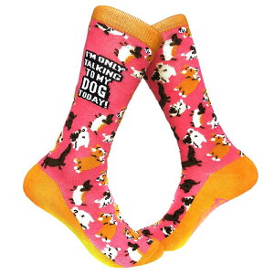 �N���C�W�[�h�b�O T�V���c ���f�B�[�X �A���_�[�E�F�A �C�� Crazy Dog T-Shirts Womens Im Only Talking to My Dog Today Socks Funny Pet Mom Novelty Footwear Pink �s���N