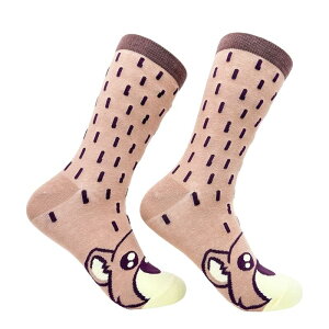 �N���C�W�[�h�b�O T�V���c ���f�B�[�X �A���_�[�E�F�A �C�� Crazy Dog T-Shirts Women's Bear Socks Funny Cute Cuddly Furry Mama Brown Bears Footwear Beaver �u���E��