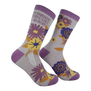 �N���C�W�[�h�b�O T�V���c ���f�B�[�X �A���_�[�E�F�A �C�� Crazy Dog T-Shirts Women's My Favorite People Call Me Mom Socks Funny Cute Mothers Day Novelty Footwear for Ladies Multi �}���`�J���[