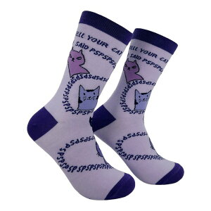 �N���C�W�[�h�b�O T�V���c ���f�B�[�X �A���_�[�E�F�A �C�� �O���t�B�b�N Crazy Dog T-Shirts Women's Tell Your Cat I Said Pspspsocks Funny Sarcastic Kitten Graphic Novelty Footwear for Ladies Cat Said Pspsps