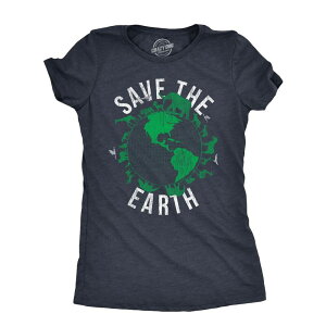 �N���C�W�[�h�b�O T�V���c ���f�B�[�X �g�b�v�X Crazy Dog T-Shirts Womensave Thearth T Shirt Funny Awesomearth Day Mother Nature Animalover Tee for Ladies Heather Navy �w�U�[
