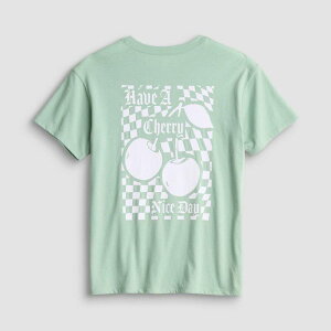 �G�X�I�[ ���f�B�[�X �g�b�v�X T�V���c �v���X�T�C�Y �O���t�B�b�N Girls 7-20 SO Short Sleeve Oversized Graphic Tee in Regular & Plusize Cherry Bow Green �O���[��