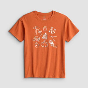 �G�X�I�[ ���f�B�[�X �g�b�v�X T�V���c �v���X�T�C�Y �O���t�B�b�N Girls 7-20 SO Short Sleeve Oversized Graphic Tee in Regular & Plusize Fall Grid