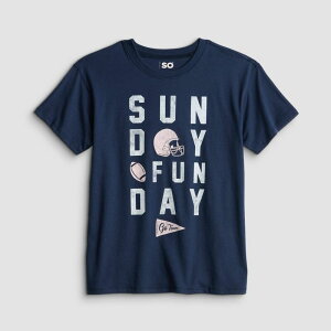 �G�X�I�[ ���f�B�[�X �g�b�v�X T�V���c �v���X�T�C�Y �O���t�B�b�N Girls 7-20 SO Short Sleeve Oversized Graphic Tee in Regular & Plusize Football Icons