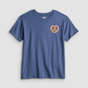 �G�X�I�[ ���f�B�[�X �g�b�v�X T�V���c �v���X�T�C�Y �O���t�B�b�N Girls 7-20 SO Short Sleeve Oversized Graphic Tee in Regular & Plusize Pretzel Parlour