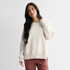 ソノマ レディース トップス Tシャツ クルーネック Women'sonoma Goods For Life Mixed Rib Crewneck Top Oat Heather ヘザー