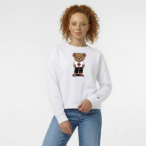 �`�����s�I�� ���f�B�[�X �g�b�v�X T�V���c �X�E�F�b�g �t���[�X Women's Champion White Boston Collegeagles Teddy Bear Fleece Sweatshirt Bos White �z���C�g