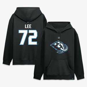 �t�@�i�e�B�N�X �����Y �g�b�v�X T�V���c �p�[�J�[ Men's Fanatics Anders Lee Black Utah Mammoth Authentic Stack Name & Number Hoodie Utm Black �u���b�N