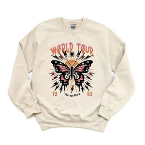 Simply Sage Market ���f�B�[�X �g�b�v�X T�V���c ���B���e�[�W �X�E�F�b�g Simply Sage Market Vintage World Tour Sweatshirt Dust �Z�[�W