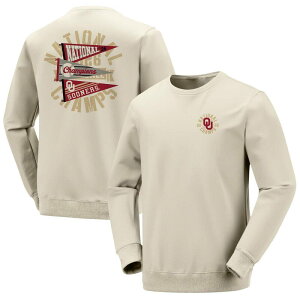 �C���[�W���� ���f�B�[�X �g�b�v�X T�V���c �N���[�l�b�N �X�E�F�b�g Women's Image One Cream Oklahoma Sooners 2026 NCAA Baseball Men's College World Series Champions Pennant Crewneck Sweatshirt Okl Beige �x�[�W��