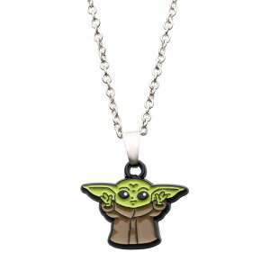 yz X^[ EH[Y fB[X lbNXE`[J[Ey_ggbv ANZT[ Star Wars The Mandalorian Grogu Pendant Necklace Multi