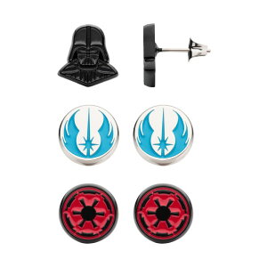yz X^[ EH[Y fB[X sAXECO ANZT[ Star Wars Darth Vader Jedi & Imperial Stud Earring Set Multi