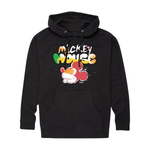 �A�j���L�����N�^�[ �����Y �g�b�v�X T�V���c �g�[�� �p�[�J�[ �O���t�B�b�N Licensed Character Big & Tall Disney's Mickey Mouse Pop Art Graphic Pullover Hoodie Black �u���b�N