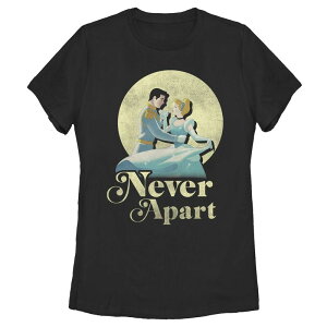 �f�B�Y�j�[ ���f�B�[�X �g�b�v�X T�V���c Disney's Cinderella Never Apart Moonlit Dance Juniors' Tee Black �u���b�N