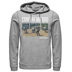 �A�j���L�����N�^�[ �����Y �g�b�v�X T�V���c �p�[�J�[ Licensed Character Men's Jurassic World Come At Me Bro Movie Still Hoodie Athletic Heather �w�U�[