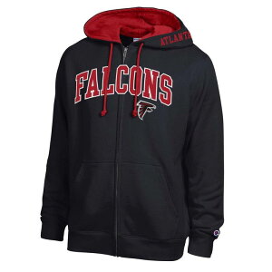 �`�����s�I�� �����Y �g�b�v�X T�V���c �p�[�J�[ Men's Champion Black/Red Atlanta Falcons Full-Zip Hoodie Fal Black �u���b�N