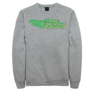 �A�j���L�����N�^�[ �����Y �g�b�v�X T�V���c �X�E�F�b�g Licensed Character Men's DComics Themerald Archer Text Poster Sweatshirt Athletic Heather �w�U�[
