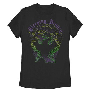 �f�B�Y�j�[ ���f�B�[�X �g�b�v�X T�V���c Disney'sleeping Beauty Juniors' Aurora's Dream Tee Black �u���b�N