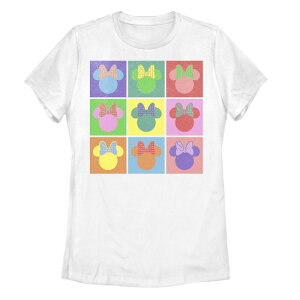 �f�B�Y�j�[ ���f�B�[�X �g�b�v�X T�V���c Juniors' Disney's Minnie Mouse Pop Artee White �z���C�g