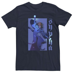 �A�j���L�����N�^�[ �����Y �g�b�v�X T�V���c �g�[�� Licensed Character Big & Tall Netflix Castlevania Sypha Character Portraitee Navy �l�C�r�[