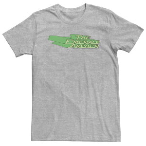 �A�j���L�����N�^�[ �����Y �g�b�v�X T�V���c �g�[�� Licensed Character Big & Tall DComics Themerald Archer Text Poster Tee Athletic Heather �w�U�[