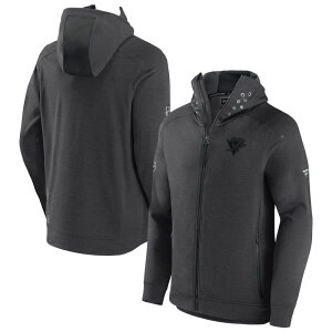 �A���u�����f�b�h �����Y �g�b�v�X T�V���c �p�[�J�[ �W���P�b�g Unbranded Men's Fanatics Branded Heather Charcoal Pittsburgh Penguins Authentic Proad Tech Full-Zip Hoodie Jacket Png Charco �`���R�[��