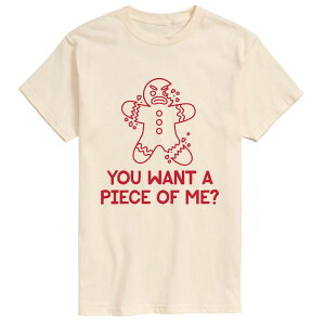 �A�j���L�����N�^�[ �����Y �g�b�v�X T�V���c �g�[�� �O���t�B�b�N Licensed Character Big & Tall You Want A Piece Of Me  Gingerbread M Short Sleeve Graphic T-Shirt Cream �N���[��
