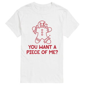 �A�j���L�����N�^�[ �����Y �g�b�v�X T�V���c �g�[�� �O���t�B�b�N Licensed Character Big & Tall You Want A Piece Of Me  Gingerbread M Short Sleeve Graphic T-Shirt White �z���C�g