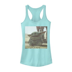 �X�^�[ �E�H�[�Y ���f�B�[�X �g�b�v�X T�V���c Juniors' Star Wars The Mandalorian The Child Photograph Tank Cancun