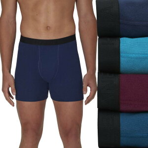 �w�C���Y �����Y �A���_�[�E�F�A �{�N�T�[�p���c Men's Hanes Ultimate 4-Pack ComfortSoft Boxer Brief Underwear Blue Red �u���[