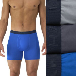 �w�C���Y �����Y �A���_�[�E�F�A �{�N�T�[�p���c Men �f s Hanes Ultimate 3-Pack Comfort Sport Boxer Brief Underwear Blue �u���[