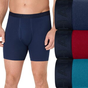 �w�C���Y �����Y �A���_�[�E�F�A �{�N�T�[�p���c �g�[�� Big & Tall Hanes Ultimate 3-Pack ComfortSoft Boxer Brief Underwear Blue Red �u���[
