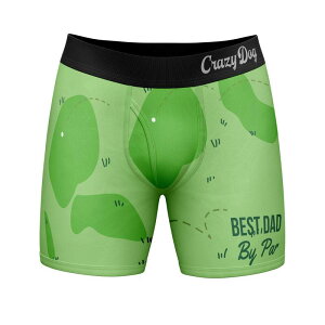 �N���C�W�[�h�b�O T�V���c �����Y �A���_�[�E�F�A �{�N�T�[�p���c Crazy Dog T-Shirts Best Dad By Par Mens Boxers Funny Father's Day Gift Golf Lover Novelty Underwear Dad By Par