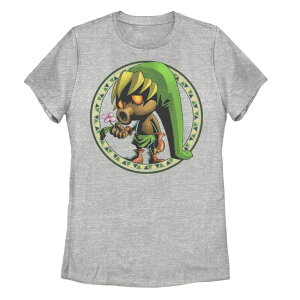 �A�j���L�����N�^�[ ���f�B�[�X �g�b�v�X T�V���c Licensed Character Juniors' The Legend Of Zelda Deku Mask Link Tee Athletic Heather �w�U�[