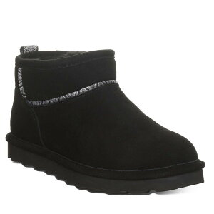 �x�A�p�E ���f�B�[�X �V���[�Y �u�[�c�E���C���u�[�c �X�G�[�h �A���N�� Bearpaw Akira Women'suede Ankle Boots With Slip-On Design Black �u���b�N