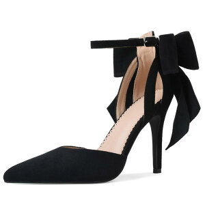 ���K���e�C���[ ���f�B�[�X �V���[�Y �p���v�X MegaRetailer Women's Bow Detail Stiletto Pumps Black �u���b�N