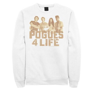 �A�j���L�����N�^�[ �����Y �g�b�v�X T�V���c �X�E�F�b�g Licensed Character Men's Outer Banks Pogues 4 Life Portrait Sweatshirt White �z���C�g