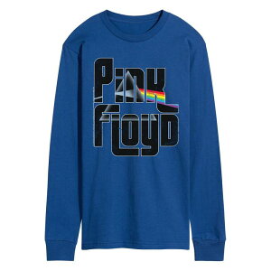 �A�j���L�����N�^�[ �����Y �g�b�v�X T�V���c ���S �O���t�B�b�N Licensed Character Men's Pink Floyd Prism Logo Long Sleeve Graphic T-Shirt Royal Blue �u���[