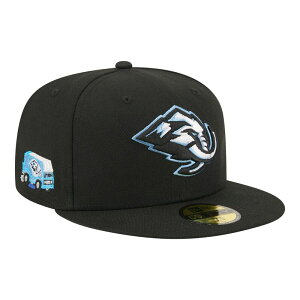 �j���[�G�� �����Y �A�N�Z�T���[ �X�q Men's New Era Black Utah Mammoth Zamboni 59FIFTY Fitted Hat Utm Black �u���b�N