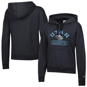 �`�����s�I�� ���f�B�[�X �g�b�v�X T�V���c �p�[�J�[ Women's Champion Black Utah Mammoth Arched Pill Box Hoodie Utm Black �u���b�N
