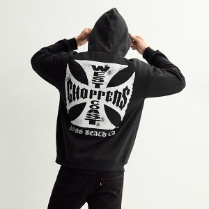 �A�j���L�����N�^�[ �����Y �g�b�v�X T�V���c �p�[�J�[ Licensed Character Men's West Coast Choppers Hoodie Black �u���b�N
