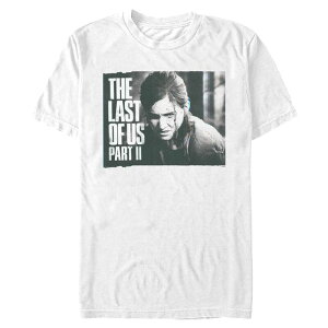 �A�j���L�����N�^�[ �����Y �g�b�v�X T�V���c �O���t�B�b�N Licensed Character Men's The Last Of Us Part II Graphic Tee White �z���C�g