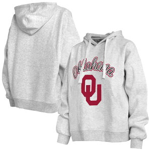 �v���X�{�b�N�X ���f�B�[�X �g�b�v�X T�V���c �p�[�J�[ Women's Pressbox Heather Gray Oklahoma Sooners Janise Pullover Hoodie Okl Grey �O���[
